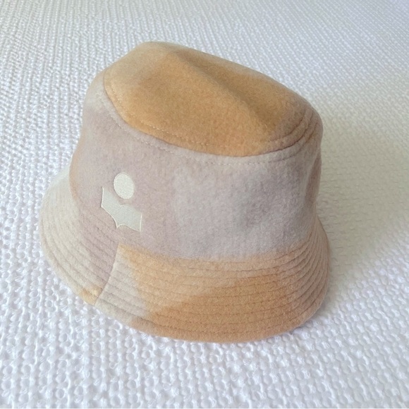 Isabel Marrant Wool Bucket Hat Haley Tan Cream Size M - Picture 1 of 12
